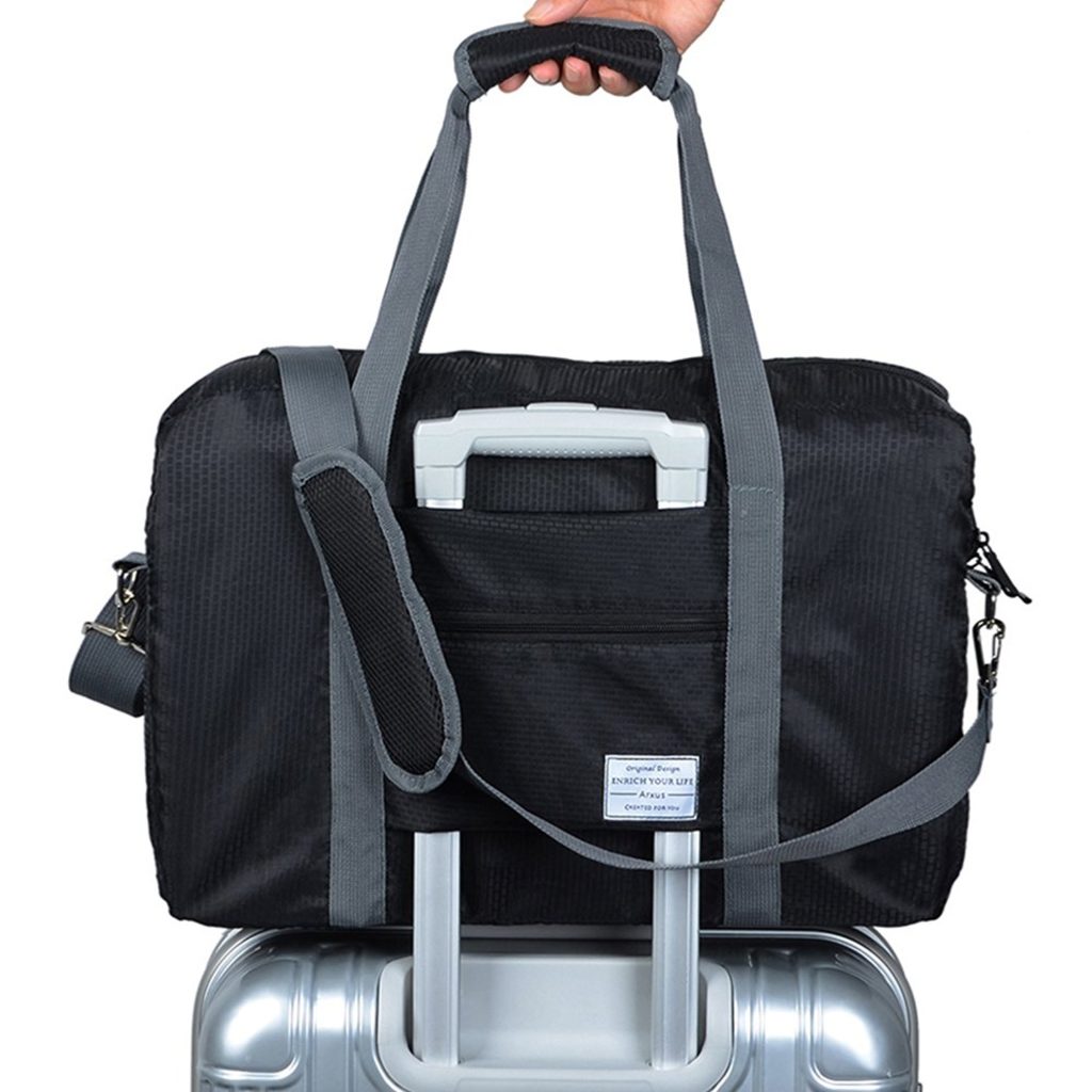 large luggage tote bag with compartments