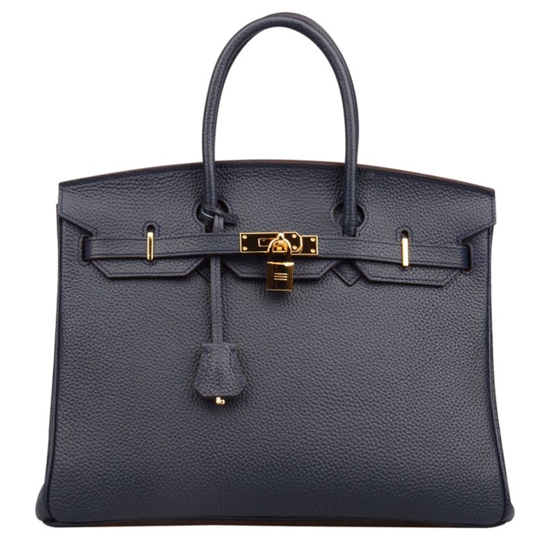 Ainifeel Women’s Genuine Leather Padlock Handbags With Gold Hardware ...