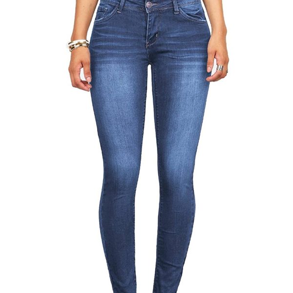 Wax Women's Juniors Timeless Low Rise Stretchy Skinny Jeans ...