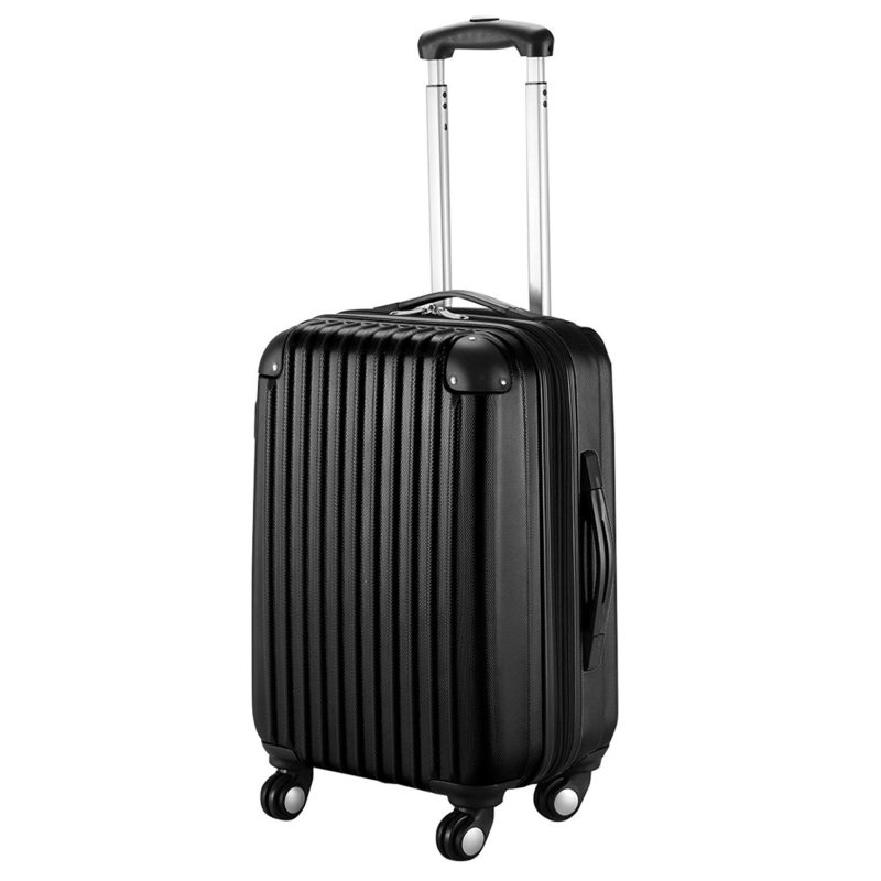 Goplus GLOBALWAY 20″ Expandable ABS Carry On Luggage Travel Bag Trolley ...