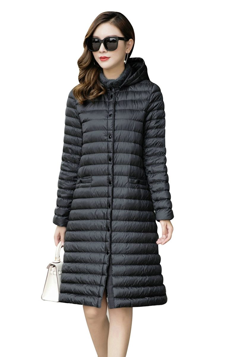 Elfjoy Women’s Long Down Coat Packable Ultra Lightweight Jacket ...