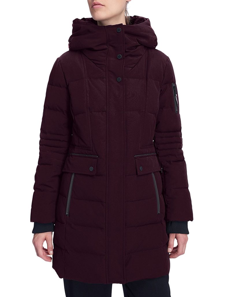Alpine North Women’s Winter Fur Down Parka Jacket, Hooded Mid-Length ...