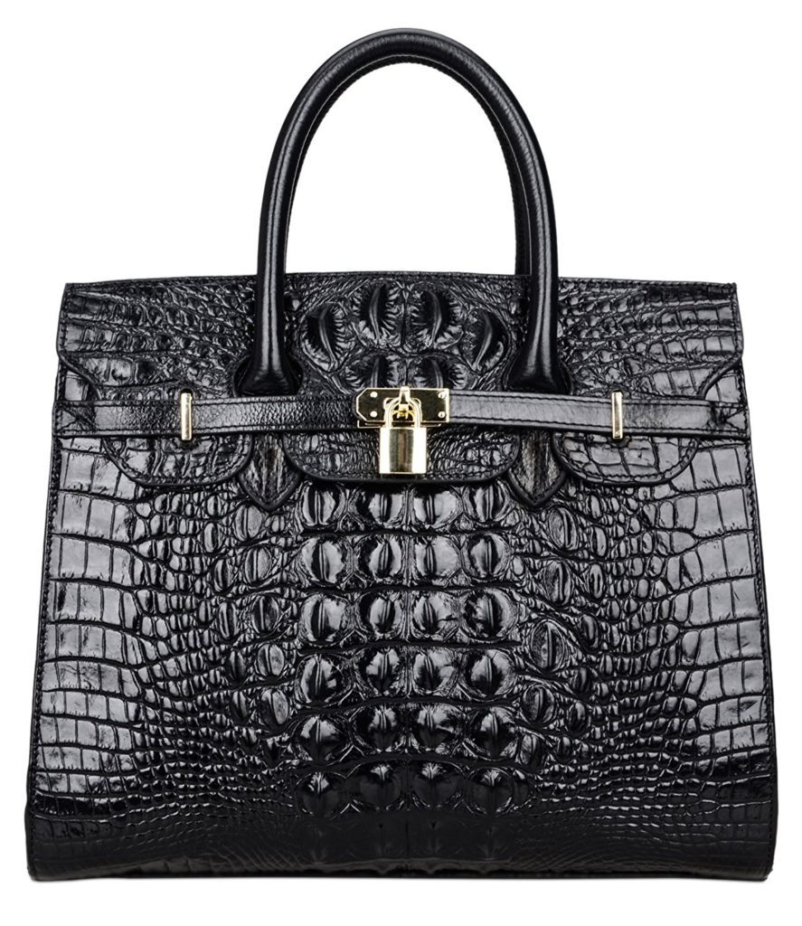 PIJUSHI Crocodile Handbags And Purses Satchel Office Padlock Handbag ...