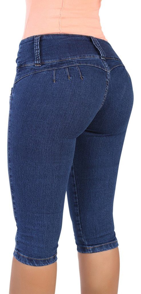 Curvify Women’s Butt-Lifting Jeans Capris | High-Rise Waist 764 ...