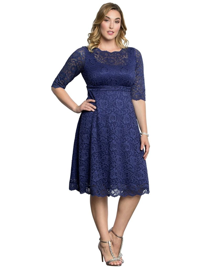 Kiyonna Women’s Plus Size Lacey Cocktail Dress – Shop2online best woman ...