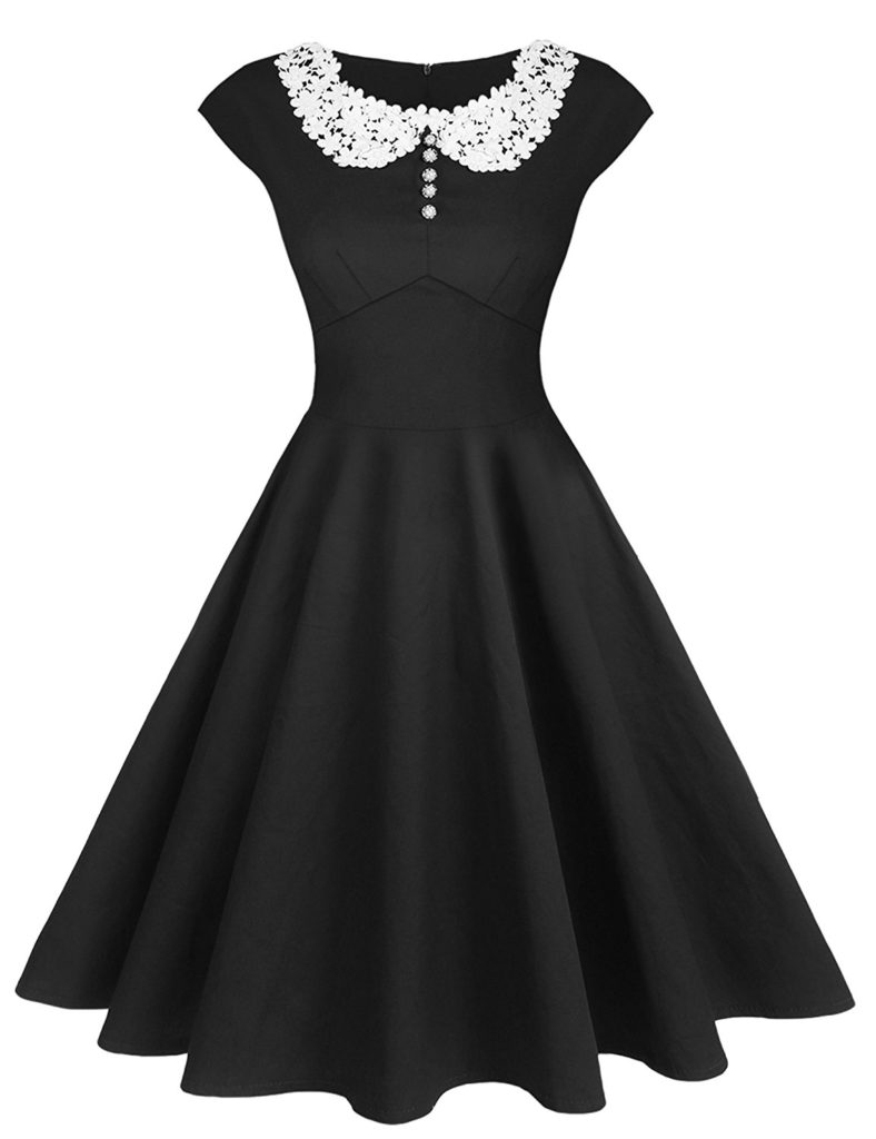 ACEVOG Women’s Classy Vintage Audrey Hepburn Style 1940’s Rockabilly ...