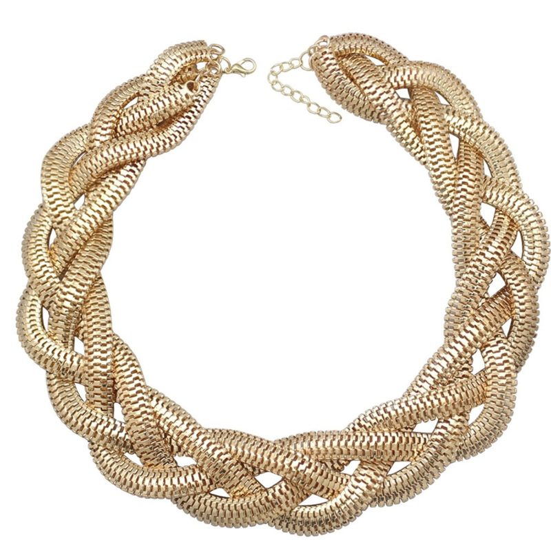 QQ Fashion Vintage Gold Egyptian Cleopatra Style Bold Snake Braided ...
